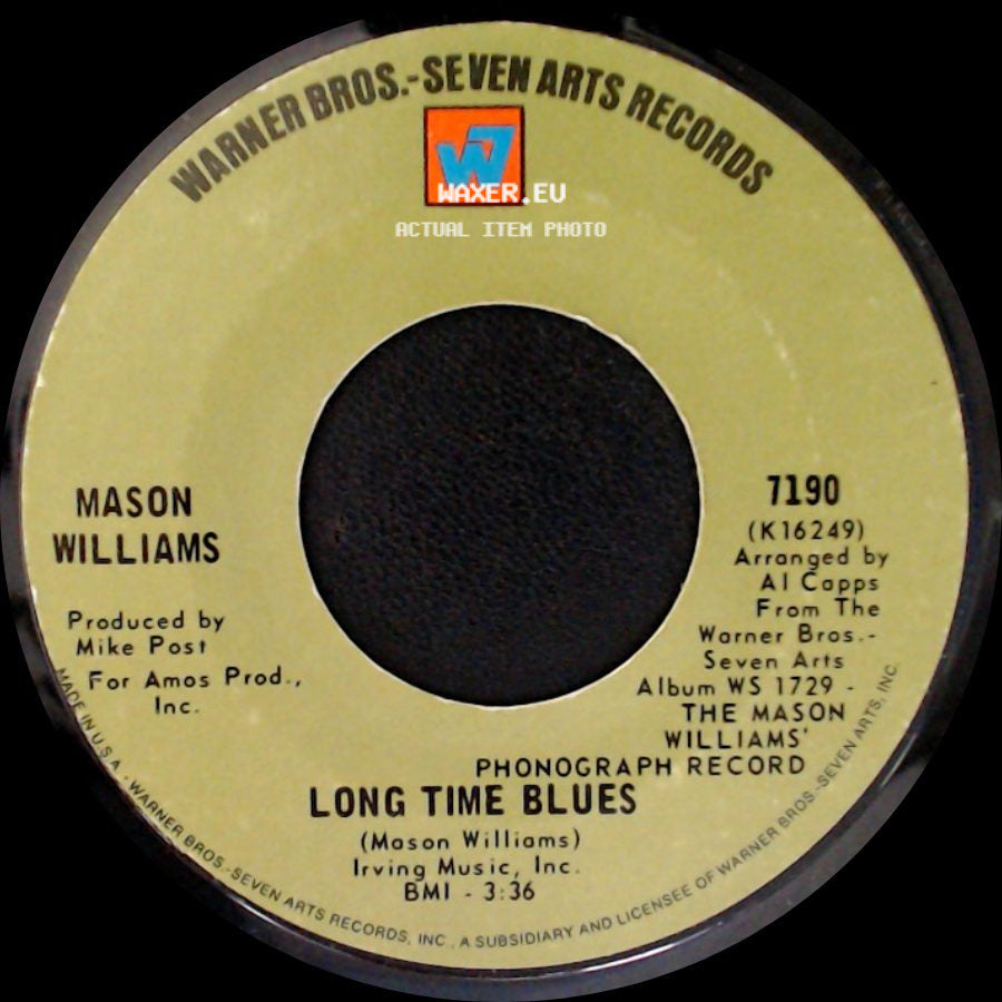 Mason Williams - Long Time Blues / Classical Gas side A
