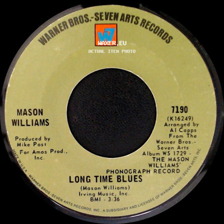 Mason Williams - Long Time Blues / Classical Gas side A