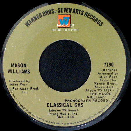 Mason Williams - Long Time Blues / Classical Gas side B