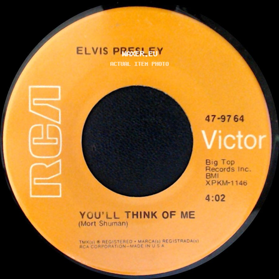 Elvis Presley - You'll Think Of Me / Suspicious Minds side A