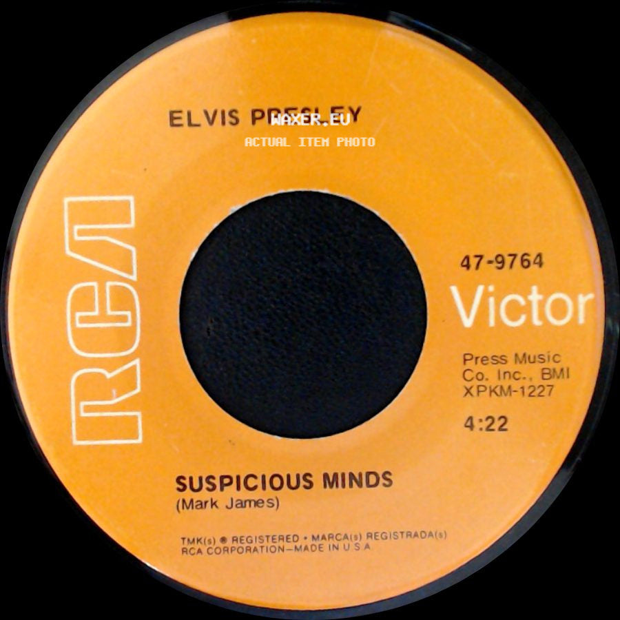 Elvis Presley - You'll Think Of Me / Suspicious Minds side B