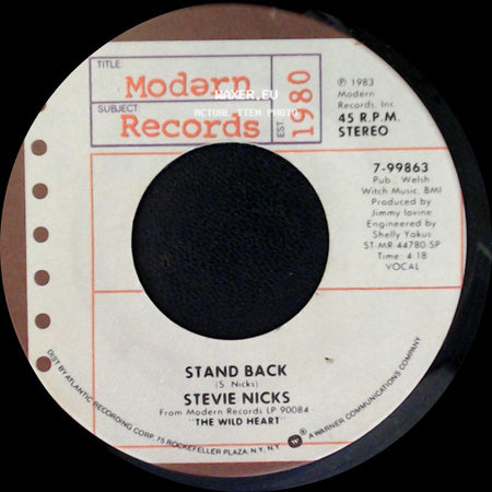 Stevie Nicks - Garbo / Stand Back side B