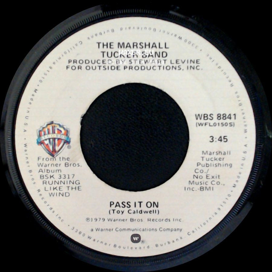 The Marshall Tucker Band - Last Of The Singing Cowboys / Pass It On side B