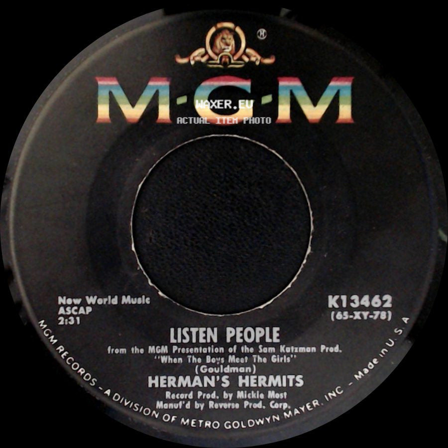 Herman's Hermits - Listen People / Got A Feeling side A