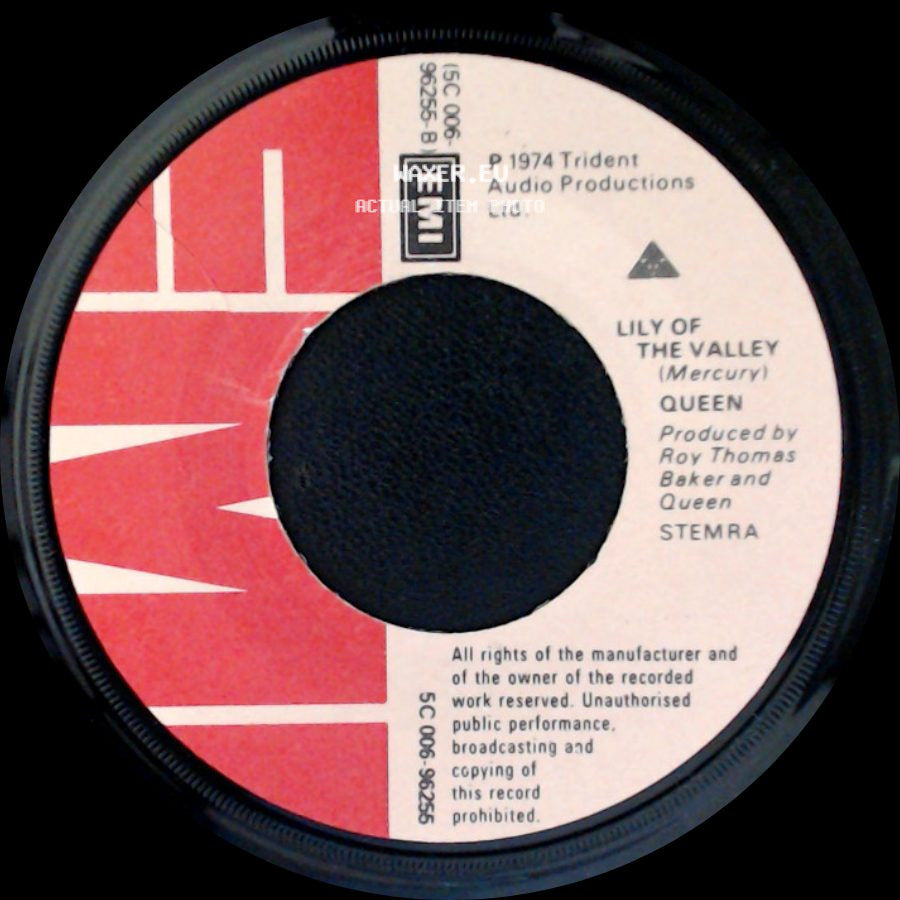 Queen - Now I'm Here (May) / Lily Of The Valley side B