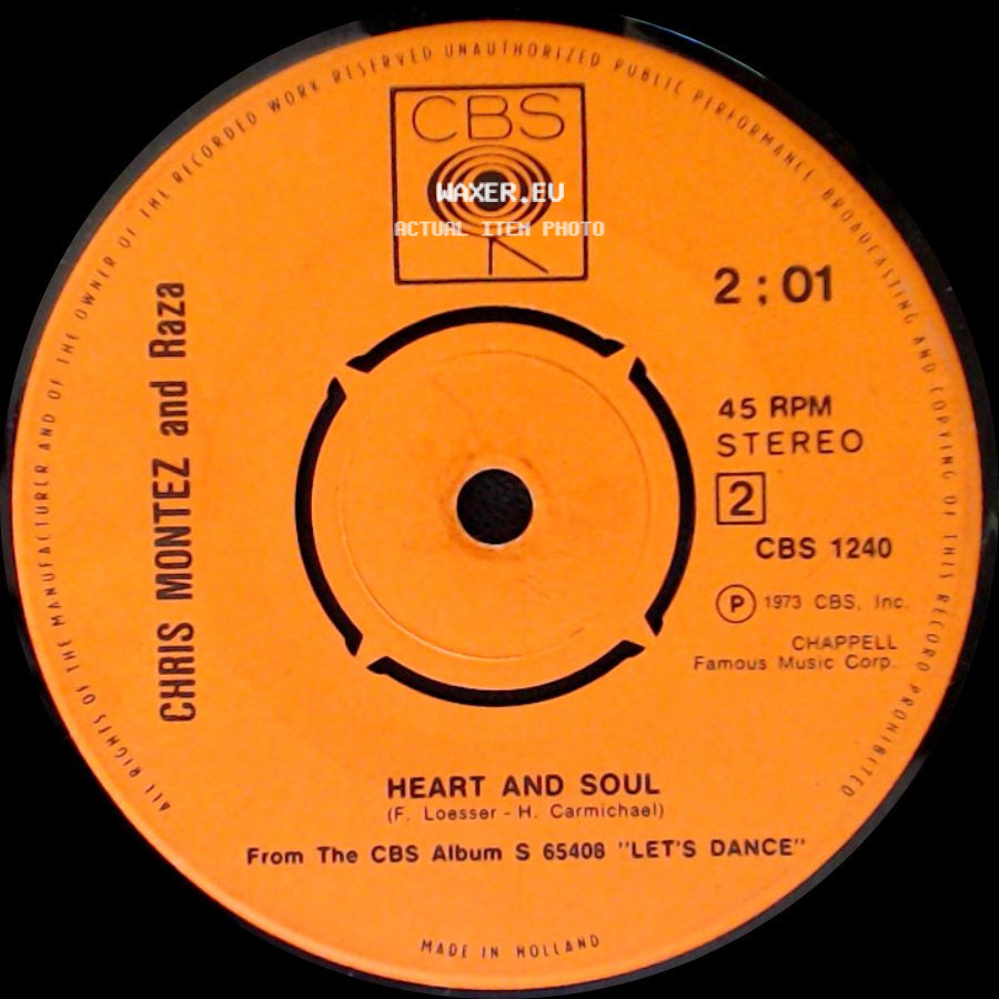 Chris Montez And Raza - Heart And Soul / Ay No Digas side A