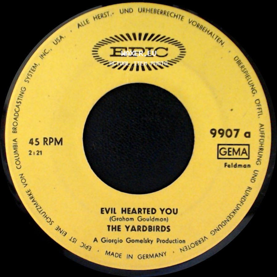 The Yardbirds - Evil Hearted You / Still I'm Sad side A