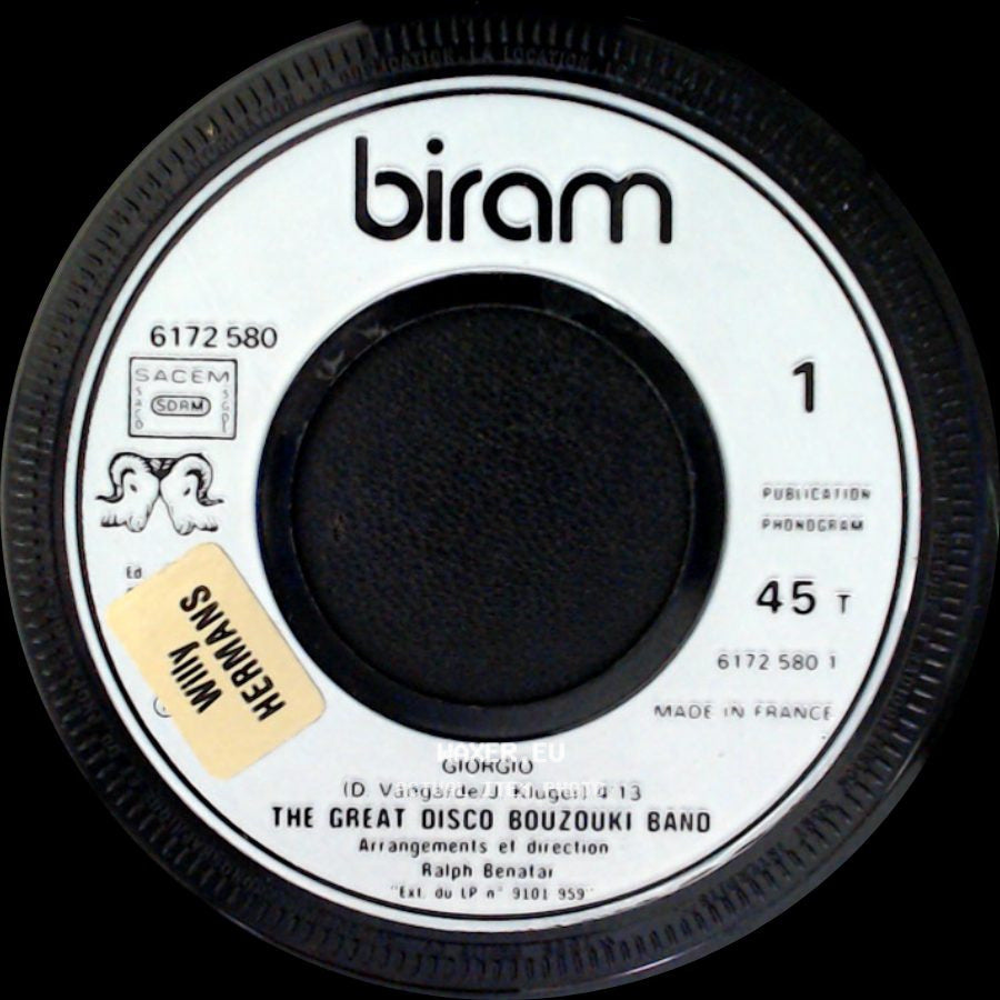 The Great Disco Bouzouki Band - Greek Girls / Giorgio side B