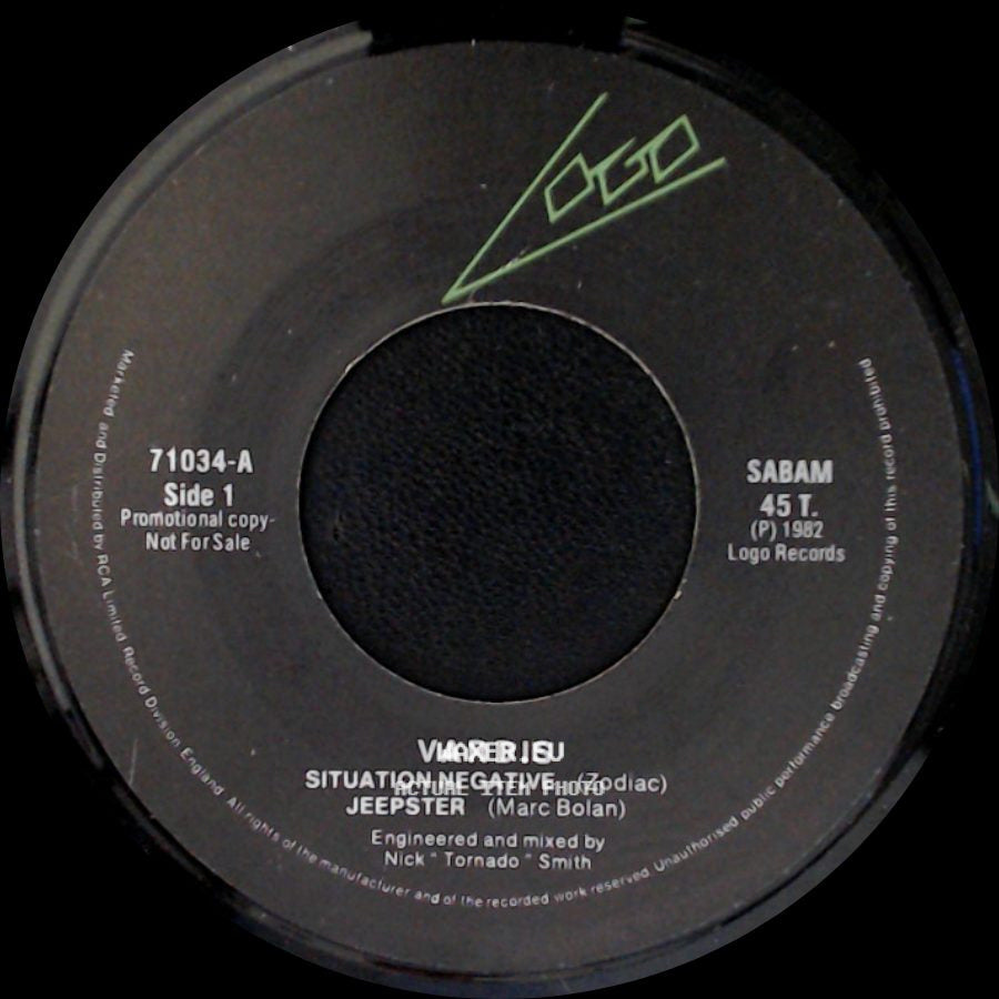Vardis - Situation Negative / Jeepster / Too Many People / Steamin' side A