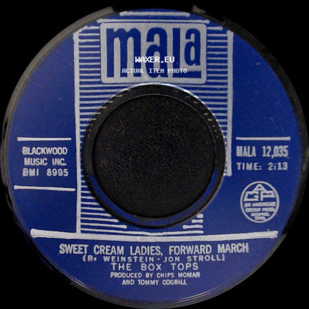 The Box Tops - I See Only Sunshine / Sweet Cream Ladies, Forward March side B