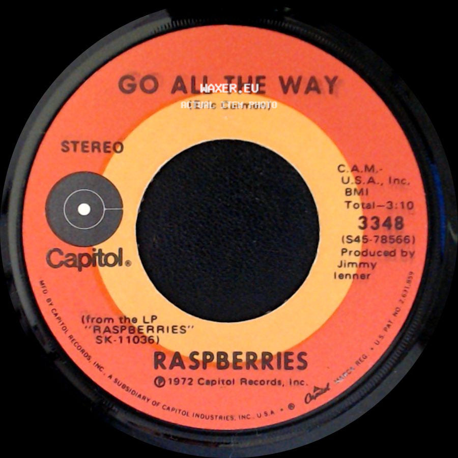 Raspberries - With You In My Life / Go All The Way side B
