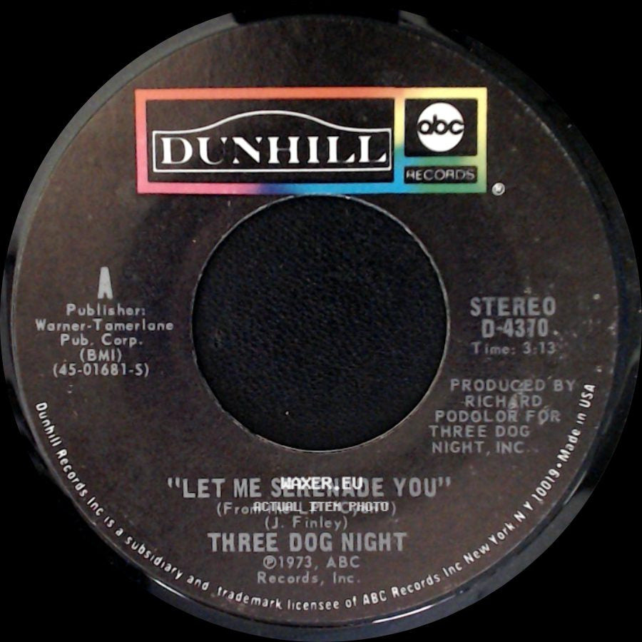 Three Dog Night - Storybook Feeling / Let Me Serenade You side B