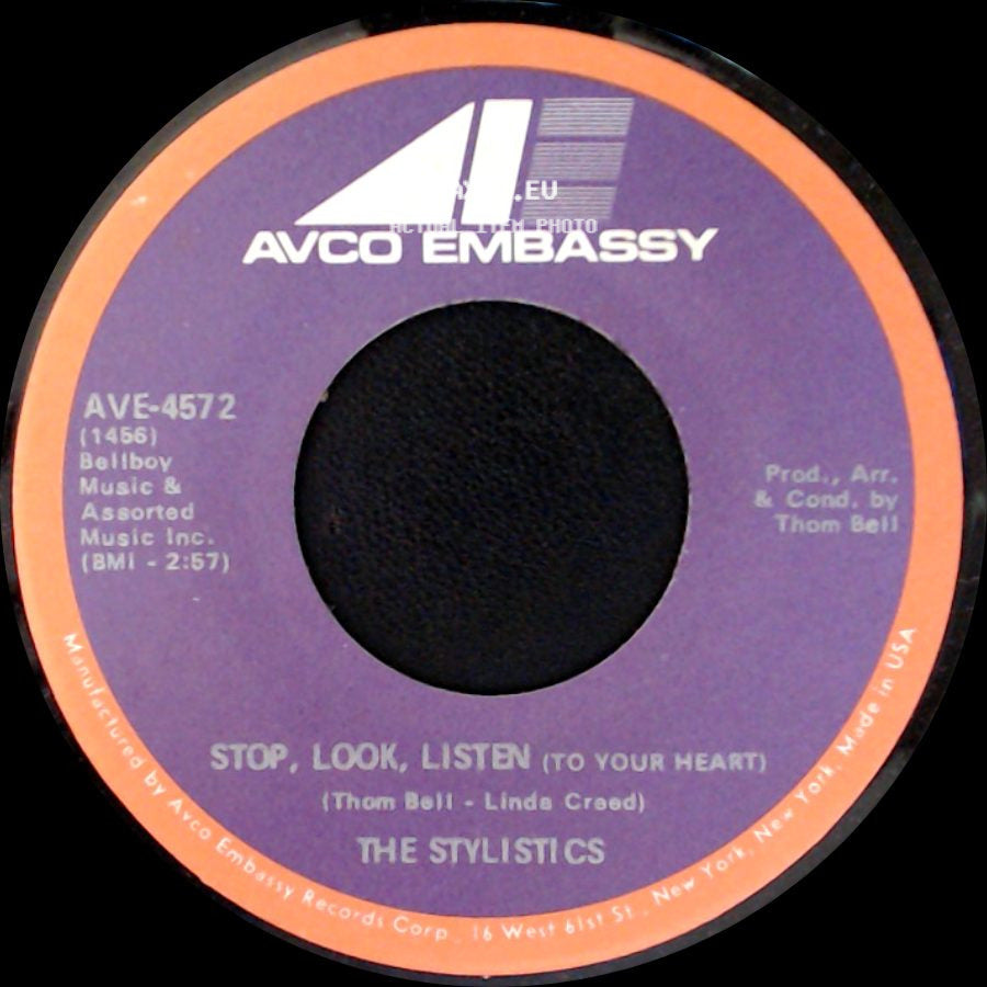 The Stylistics - If I Love You / Stop, Look, Listen (To Your Heart) side B