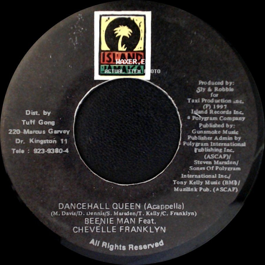 Beenie Man Feat. Chevelle Franklyn - Dancehall Queen / Dancehall Queen (Acappella) side B