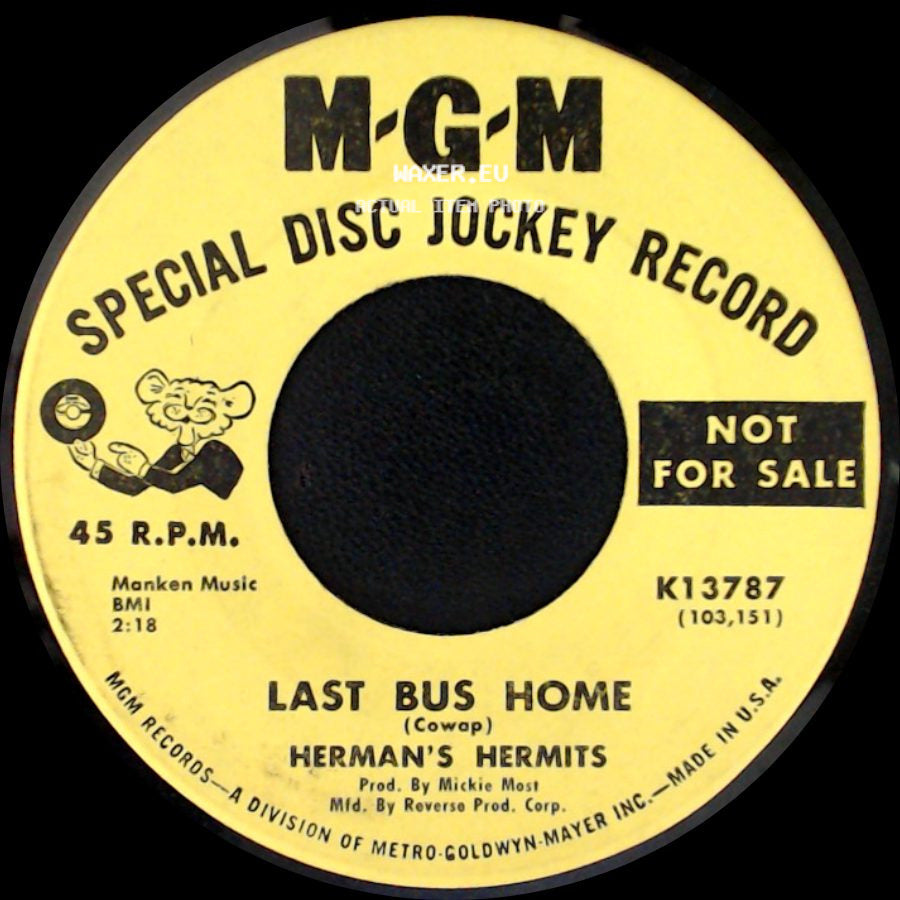 Herman's Hermits - Museum / Last Bus Home side B
