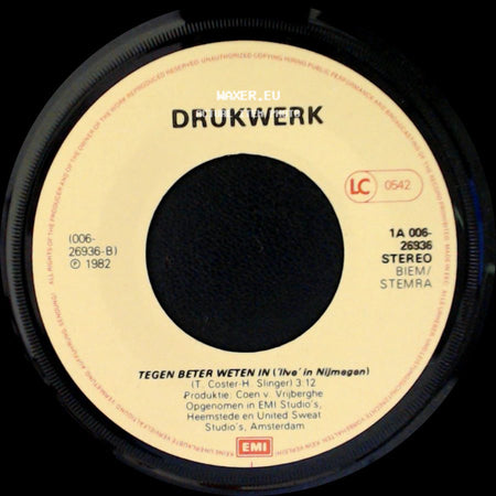 Drukwerk - Tegen Beter Weten In (No' In Nijmegen) / Marianneke side A