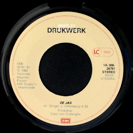 Drukwerk - De Jas / Wat Dom side A
