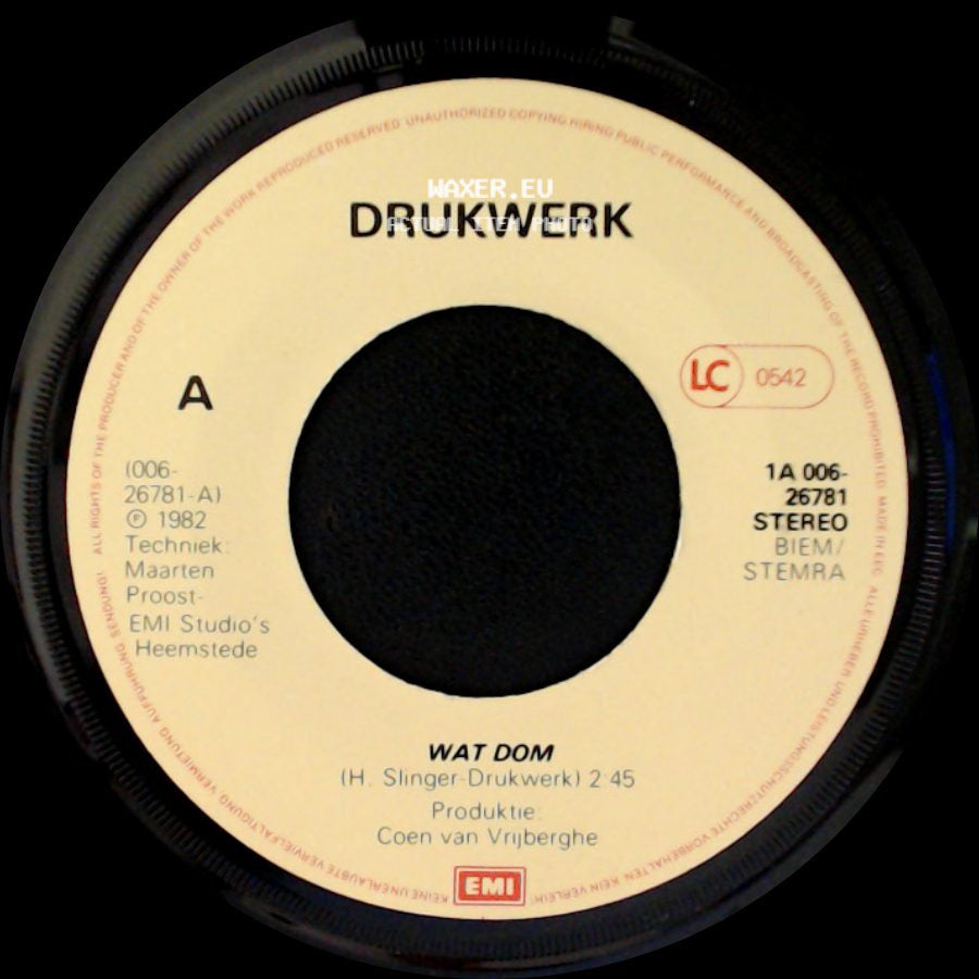 Drukwerk - De Jas / Wat Dom side B