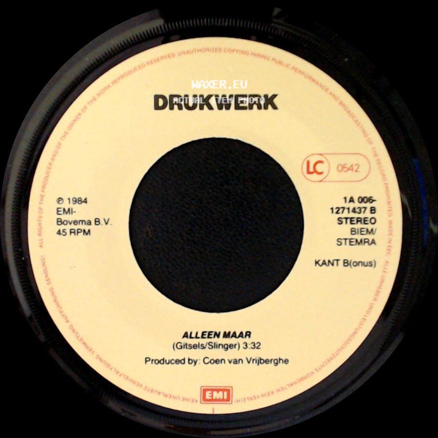 Drukwerk - Carolien / Alleen Maar side B