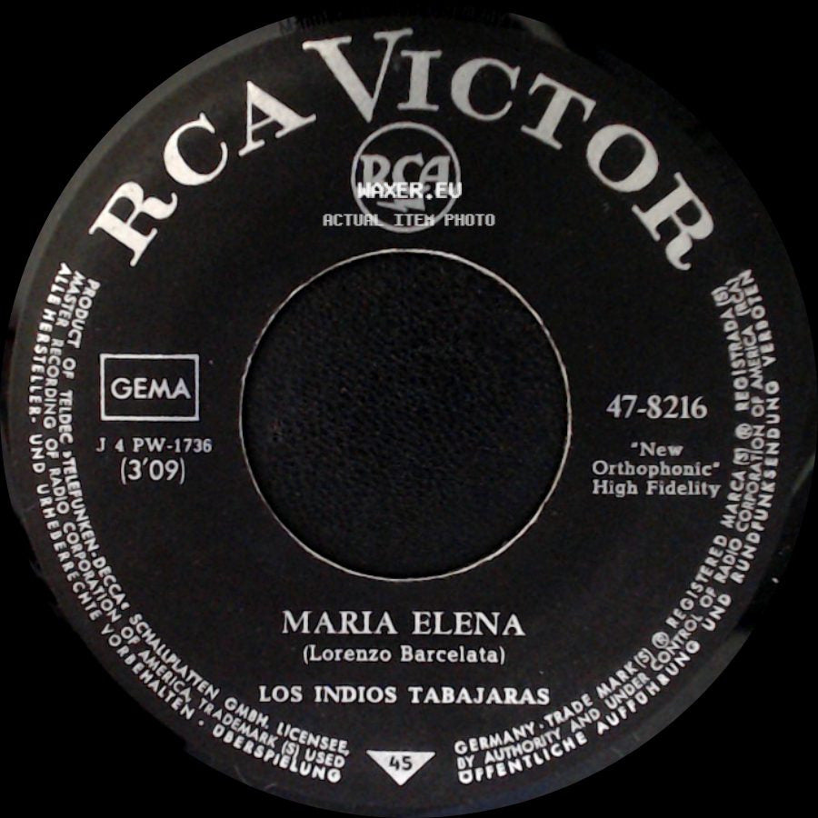 Los Indios Tabajaras - Maria Elena / Jungle Dream side A