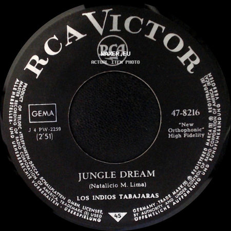 Los Indios Tabajaras - Maria Elena / Jungle Dream side B