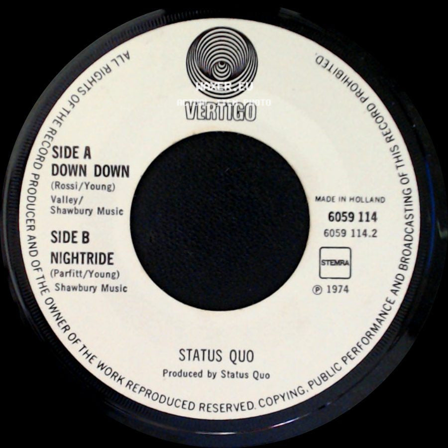 Status Quo - Down Down / Unknown Title B side A