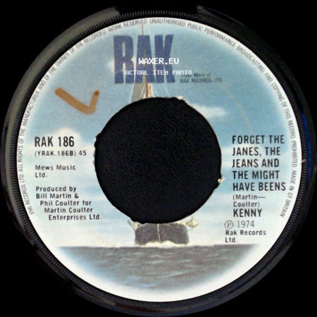 Kenny - The Bump / Forget The Janes, The Jeans And The Might Have Beens side B
