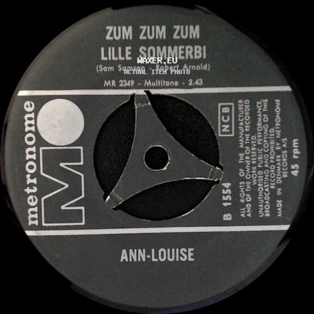 Ann-Louise & Boris / Ann-Louise - Hej Paula / Zum Zum Zum Lille Sommerbi side B