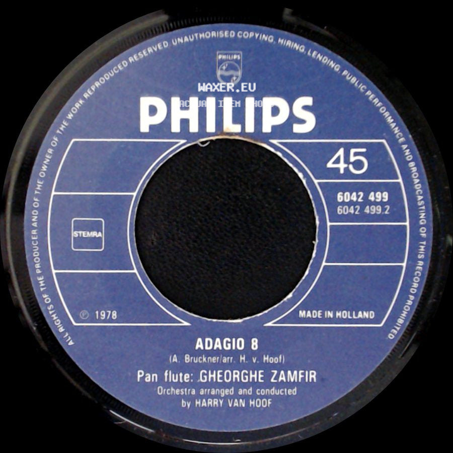 James Last & Gheorghe Zamfir / Gheorghe Zamfir - Thema Uit "De Verlaten Mijn" (Einsamer Hirte) / Adagio 8 side B