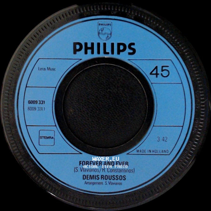 Demis Roussos - Velvet Mornings / Forever And Ever side B