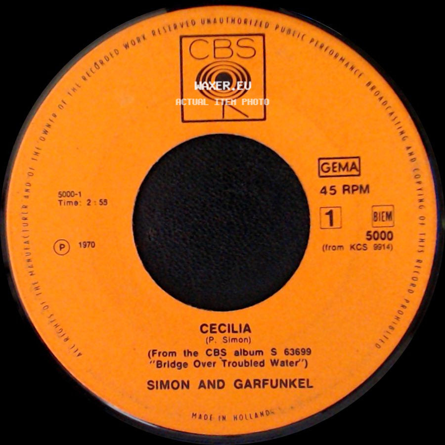 Simon And Garfunkel - So Long, Frank Lloyd Wright / Cecilia side B