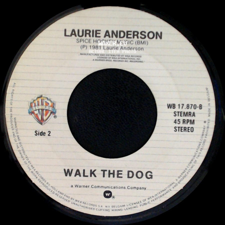 Laurie Anderson - O Superman / Walk The Dog side B