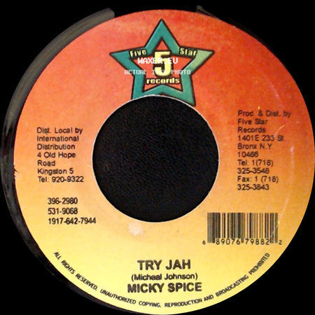 Rhythm / Micky Spice - Star Boy / Try Jah side B