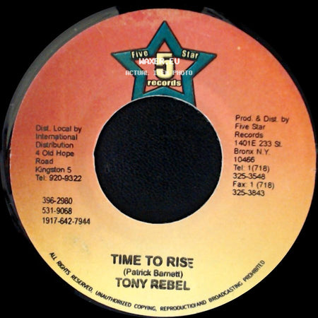 Star Boy / Tony Rebel - Rhythm / Time To Rise side B