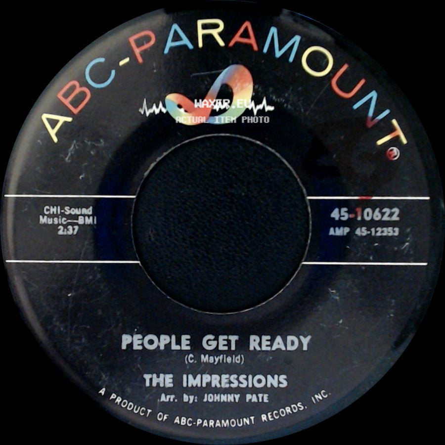 The Impressions - I've Been Trying / People Get Ready side B