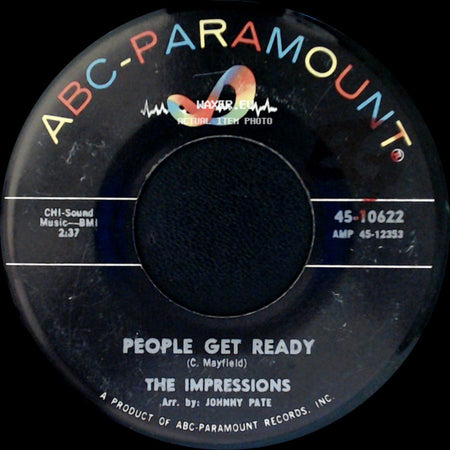 The Impressions - I've Been Trying / People Get Ready side B