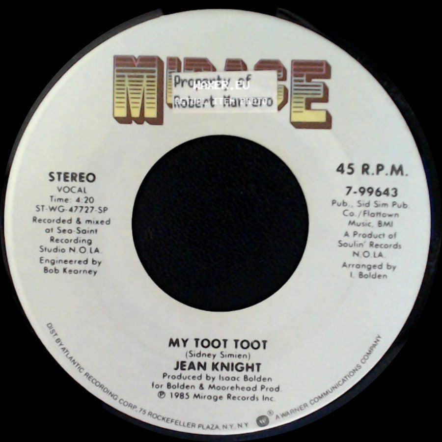 Jean Knight - My Toot Toot / My Heart Is Willing (And My Body Is Too) side A