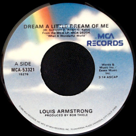 Louis Armstrong - Dream A Little Dream Of Me / What A Wonderful World side A