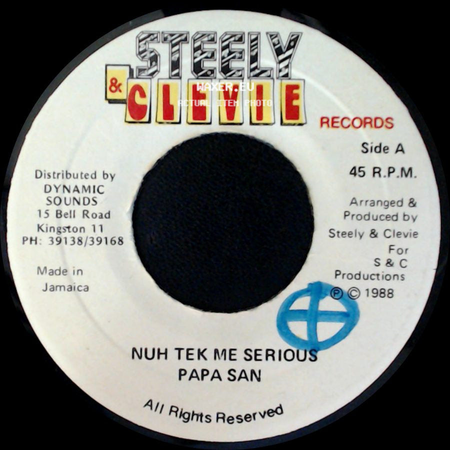 Papa San / Steely & Clevie - Nuh Tek Me Serious / Version side A