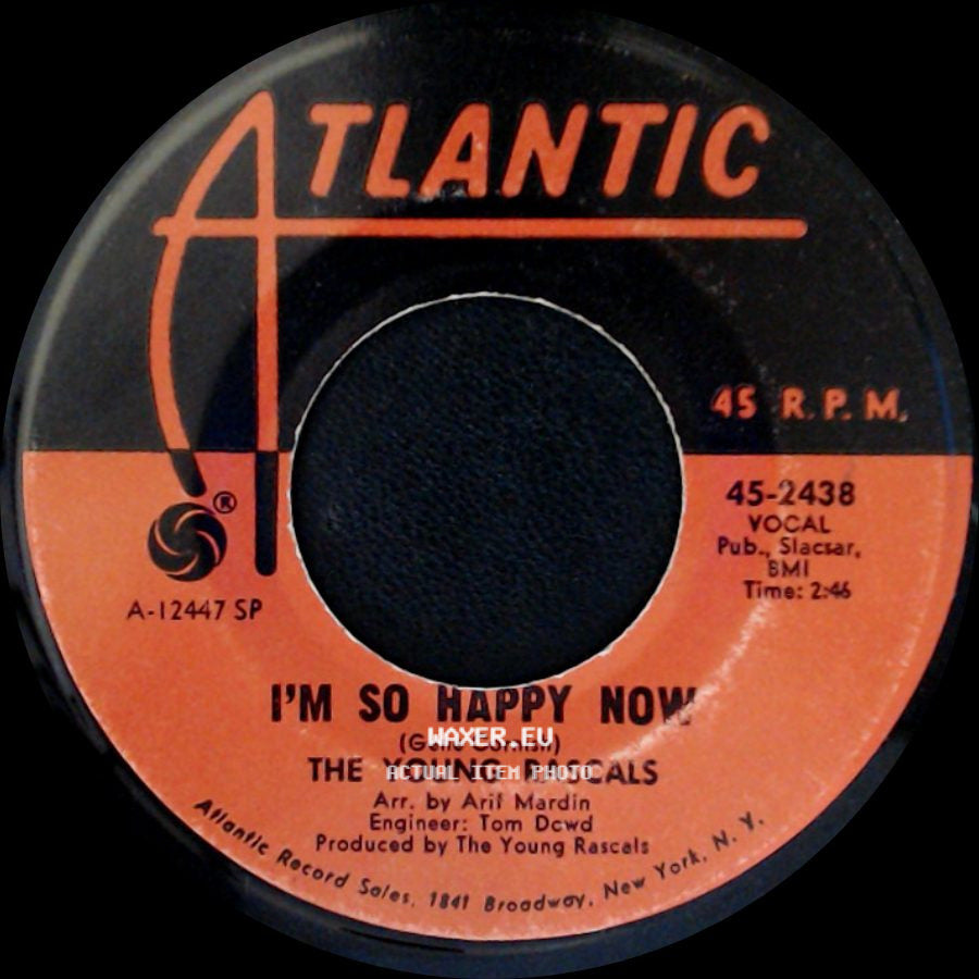 The Young Rascals - How Can I Be Sure / I'm So Happy Now side B