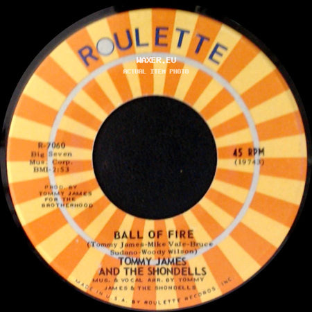 Tommy James And The Shondells - Ball Of Fire / Makin' Good Time side A
