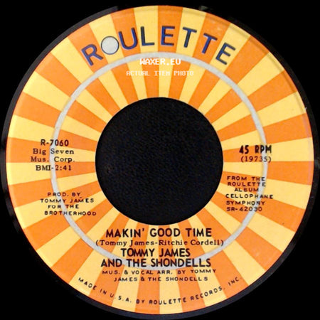 Tommy James And The Shondells - Ball Of Fire / Makin' Good Time side B