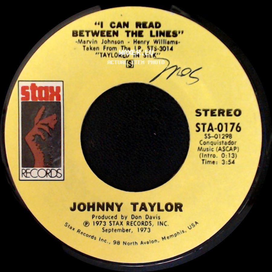 Johnny Taylor - Cheaper To Keep Her / I Can Read Between The Lines side B