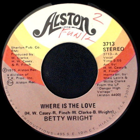 Betty Wright - My Baby Ain't My Baby Anymore / Where Is The Love side B