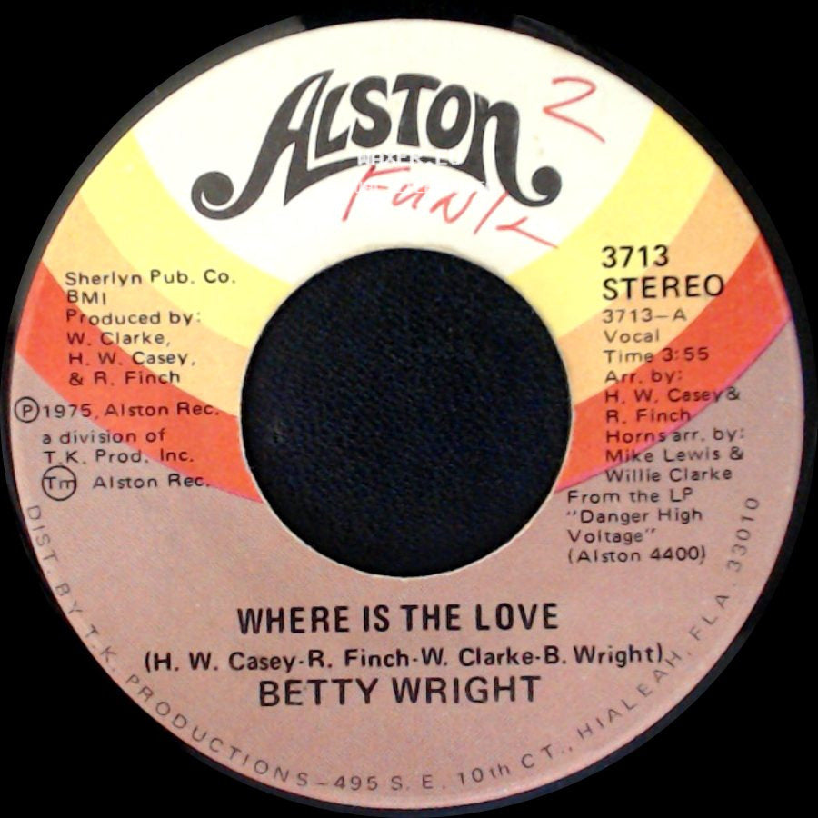 Betty Wright - My Baby Ain't My Baby Anymore / Where Is The Love side B