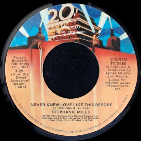 Stephanie Mills - Never Knew Love Like This Before / Still Mine side A