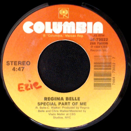 Regina Belle - Make It Like It Was / Special Part Of Me side B