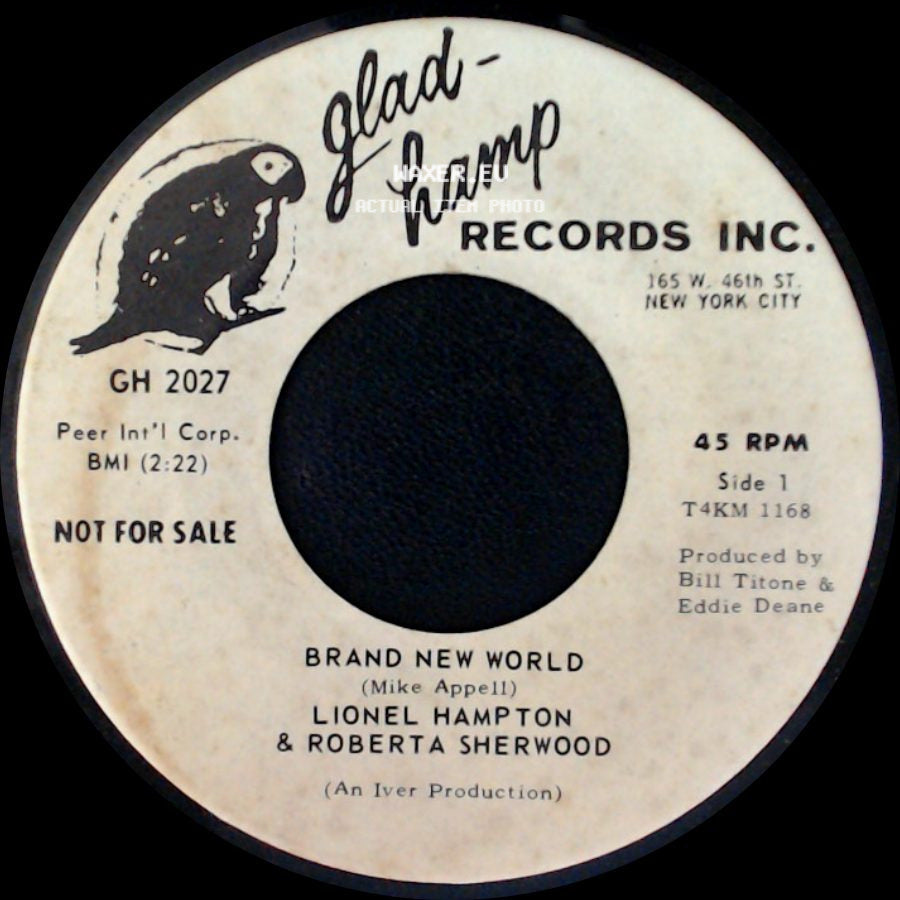 Lionel Hampton & Roberta Sherwood / Roberta Sherwood & Lionel Hampton - Brand New World / It Doesn't Hurt To Say You're Sorry side A