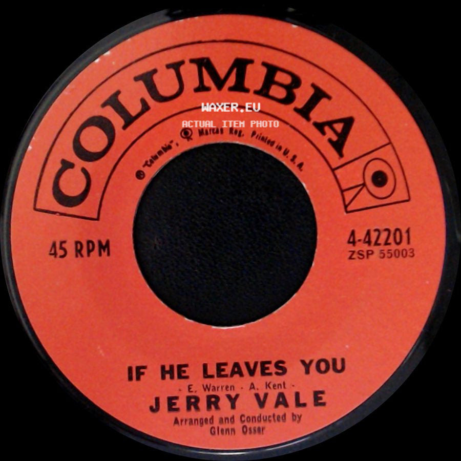 Jerry Vale - If He Leaves You / Another Time, Another Place side A