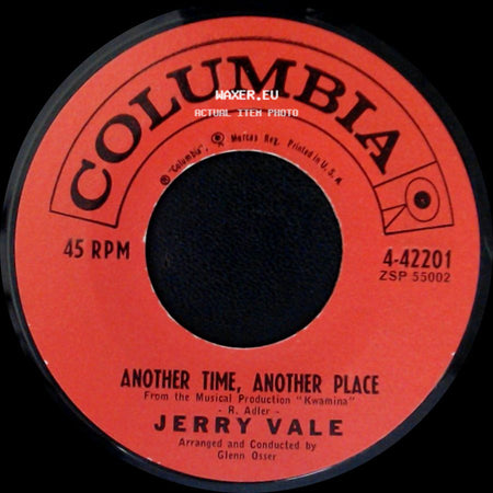 Jerry Vale - If He Leaves You / Another Time, Another Place side B